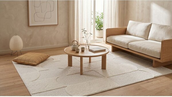 Covor crem 120x170 cm Luna – ESTE