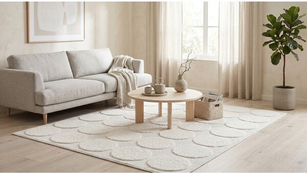 Covor crem 120x170 cm Bubble – ESTE