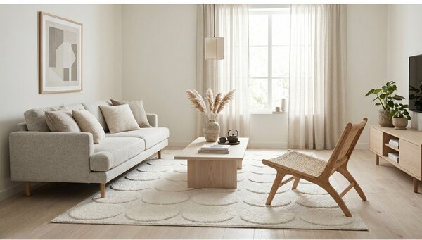 Covor crem 120x170 cm Bubble – ESTE