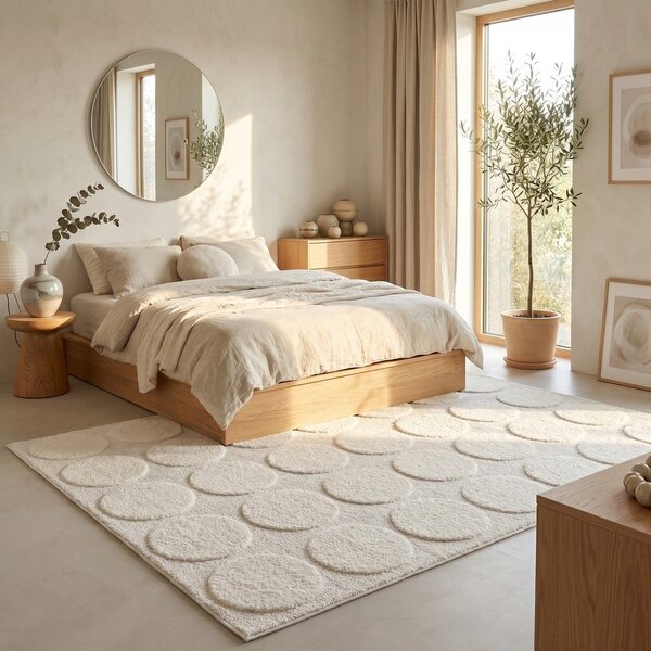 Covor crem 120x170 cm Bubble – ESTE