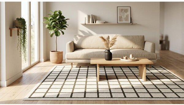 Covor verde închis/crem 120x170 cm Picnic – ESTE