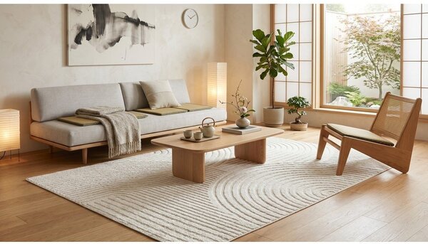 Covor crem 120x170 cm Whirl – ESTE