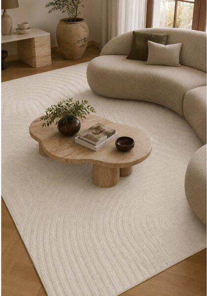 Covor crem 120x170 cm Whirl – ESTE