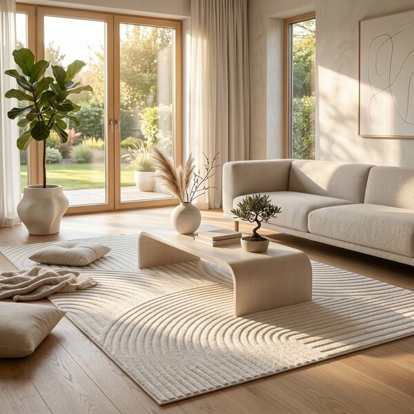 Covor crem 120x170 cm Whirl – ESTE