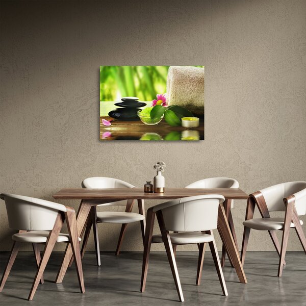Tablou pe sticlă cu unelte pentru masaj (70x50 cm)