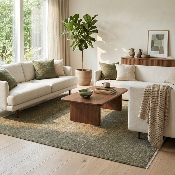 Covor verde închis 160x230 cm Puro – ESTE