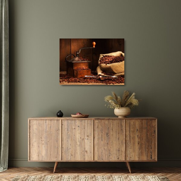 Tablou pe sticlă cu cafea (70x50 cm)