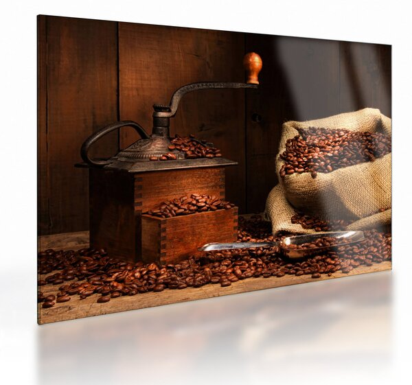 Tablou pe sticlă cu cafea (70x50 cm)