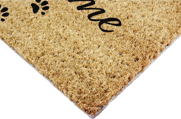 Covoraș de intrare din fibre de nucă de cocos 60x90 cm Welcome Paws – Artsy Doormats