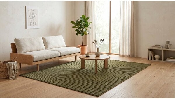 Covor verde închis 120x170 cm Whirl – ESTE