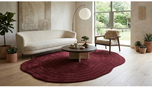 Covor burgundy 160x230 cm Pebble – ESTE