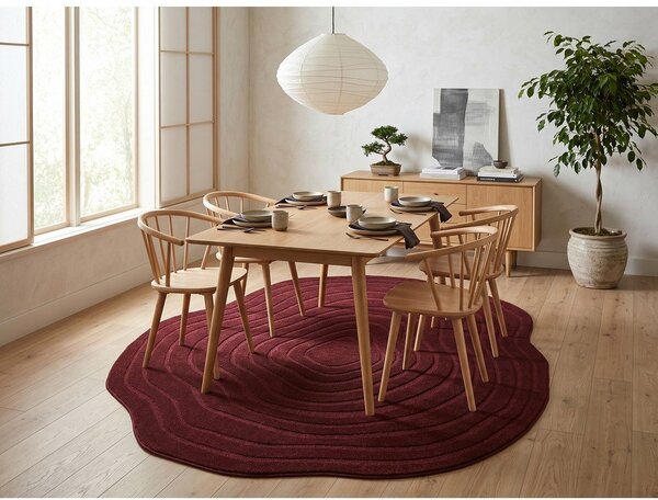 Covor burgundy 160x230 cm Pebble – ESTE