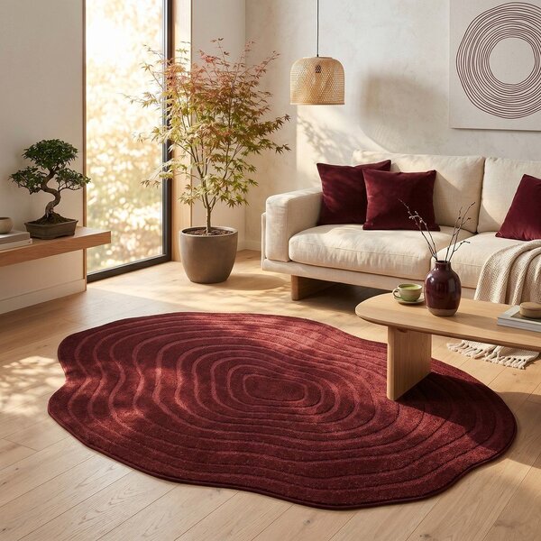 Covor burgundy 160x230 cm Pebble – ESTE