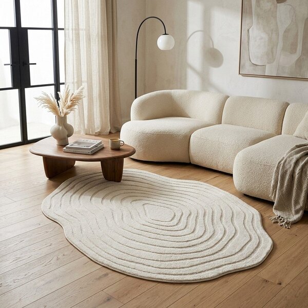 Covor crem 160x230 cm Pebble – ESTE