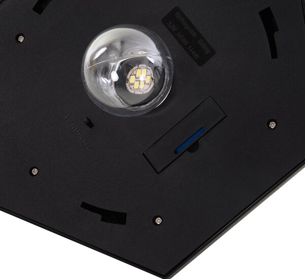 Outsunny Lampa de Extern cu 6 Lumini LED Pornire Automata Impermeabil | Aosom Romania
