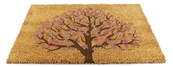 Covoraș de intrare din fibre de nucă de cocos 60x90 cm Blossom Tree of Life – Artsy Doormats
