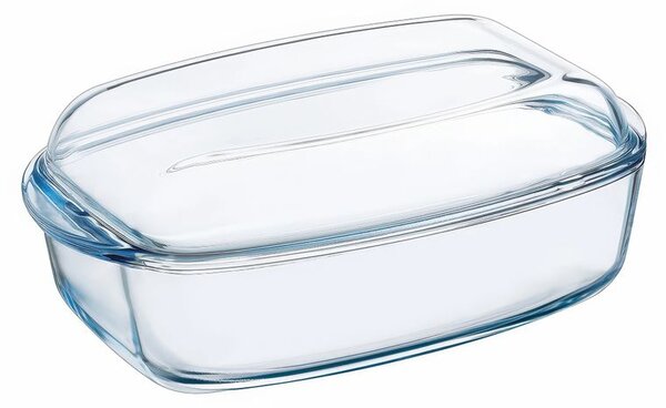 Vas de sticlă pentru copt cu capac PYREX 4,5 l