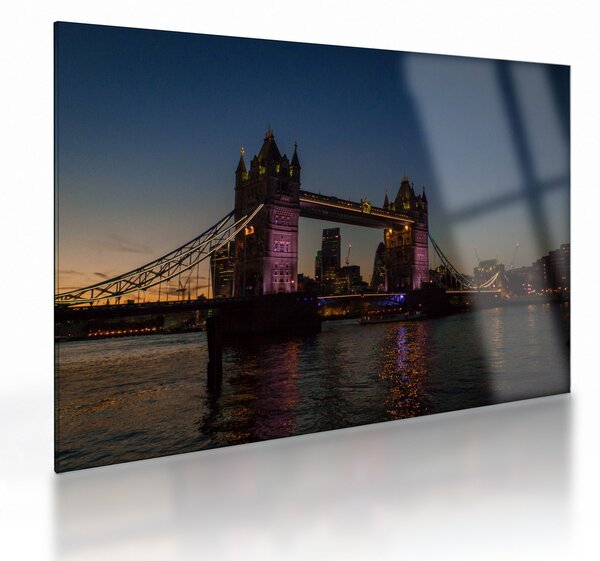 Tablou pe sticlă - Tower bridge (70x50 cm)