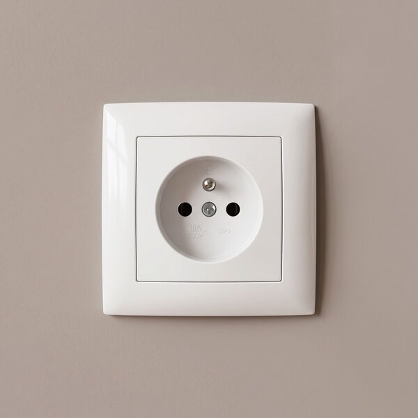 Priză simplă cu împământare OSTE JNH001-G White