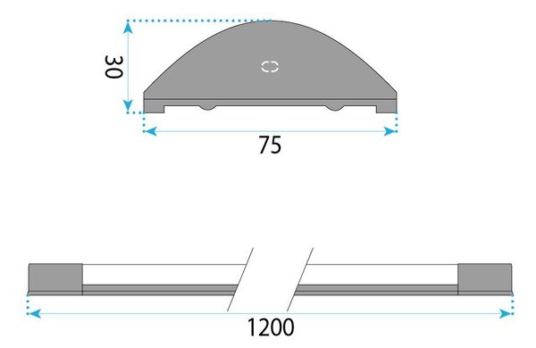 Lampă LED JNH055-35N White 120 cm