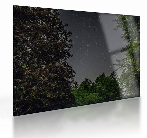 Tablou pe sticlă cu cerul nocturn (70x50 cm)
