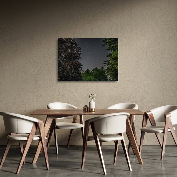 Tablou pe sticlă cu cerul nocturn (70x50 cm)