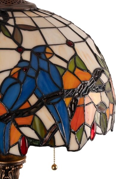 Brilagi - Lampă de podea Tiffany JUNGLE din vitralii 2xE27/60W/230V