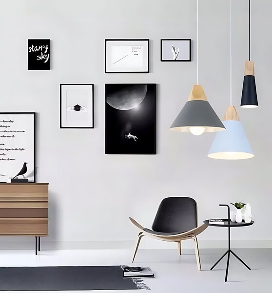 Lampa DE TAVAN SCANDI C negru