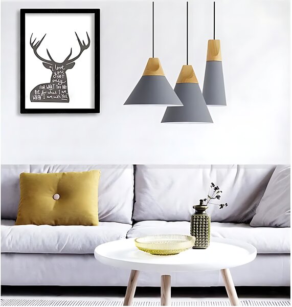 Lampa DE TAVAN SCANDI C negru