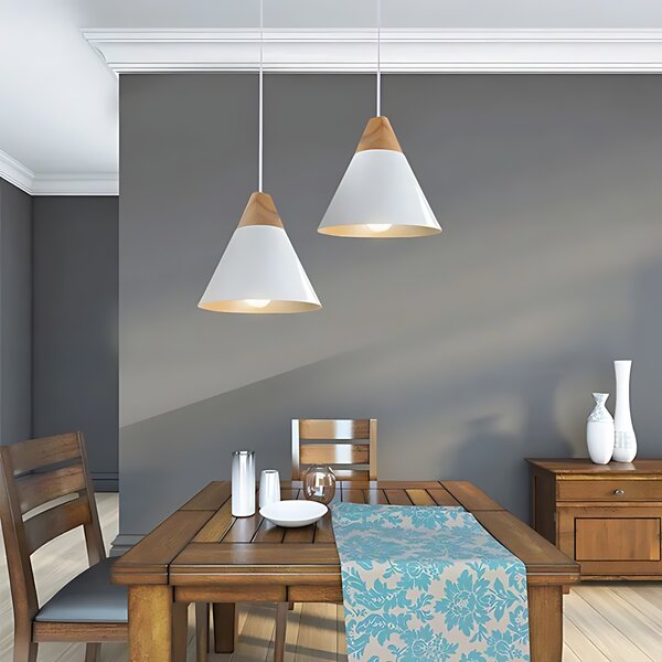 Lampa DE TAVAN SUSPENDABILA Scandi A alb