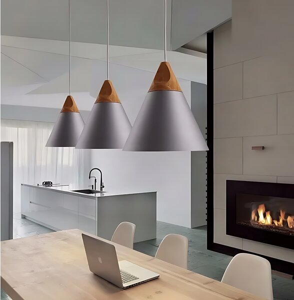 Lampa DE TAVAN SUSPENDABILA Scandi A alb