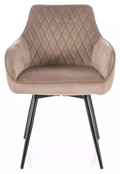 Scaun de dining MARLO VELVET bej