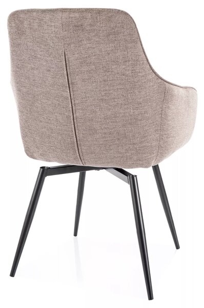 Scaun de dining SERVIO BREGO bej inchis