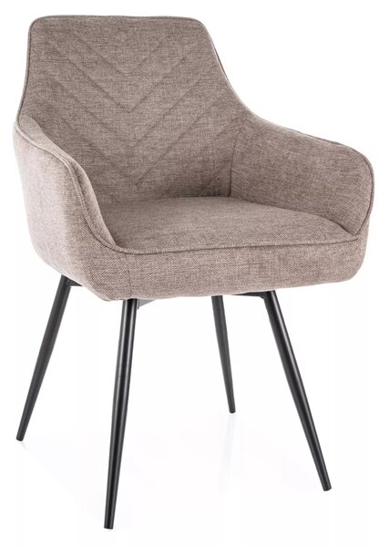Scaun de dining SERVIO BREGO bej inchis