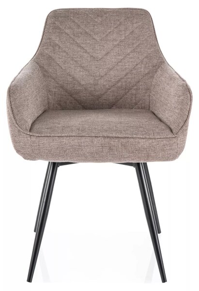 Scaun de dining SERVIO BREGO bej inchis