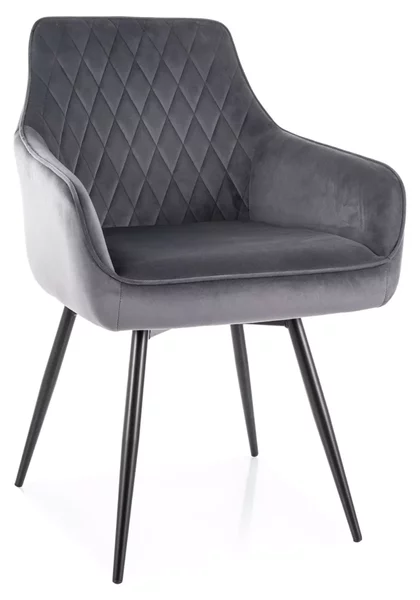 Scaun de sufragerie MARLO VELVET gri