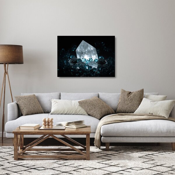 Tablou pe sticlă cu cristal (70x50 cm)