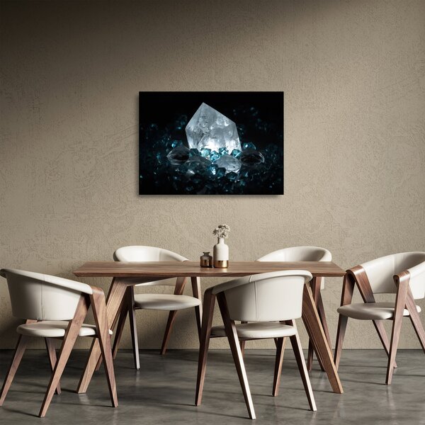 Tablou pe sticlă cu cristal (70x50 cm)