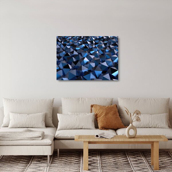 Tablou pe sticlă cu abstracție (70x50 cm)