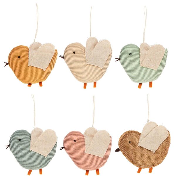 Pasare suspendata din material textil BIRD - mai multe culori