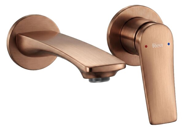 Baterie de lavoar încastrată REA VISION Brush Copper + BOX