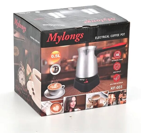 Ibric electric cu baza, filtru de cafea, 500 ml