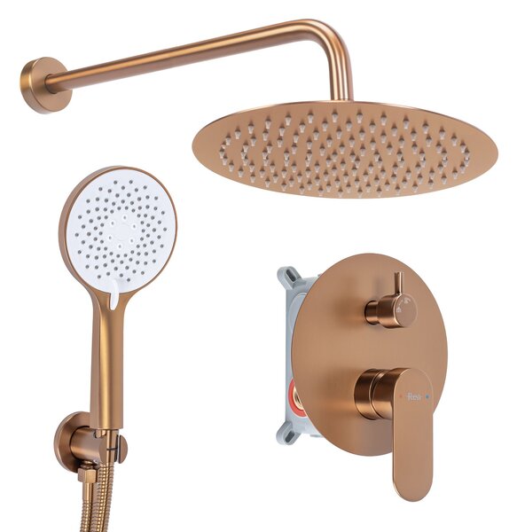 Set de dus incastrat Rea Drop Brush Copper + BOX
