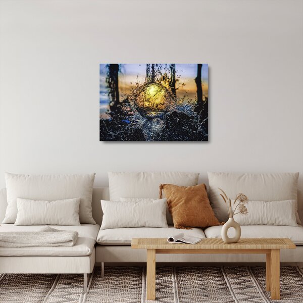 Tablou pe sticlă cu apa (70x50 cm)