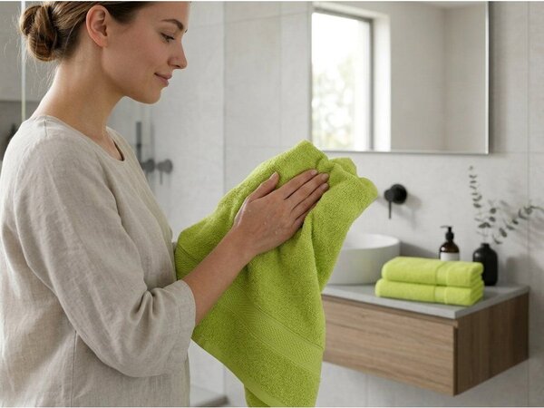 Prosop CLARYSSE ELEGANCE 60x110 cm verde, 100% bumbac