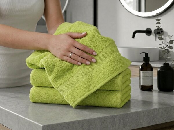 Prosop CLARYSSE ELEGANCE 60x110 cm verde, 100% bumbac
