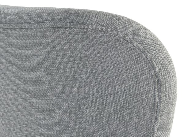 MAZZONI EXPORT ALTEA Gri (material Rio 180)/picioare stejar natural - SCAUN MODERN PENTRU LIVING/SUFRAGERIE/BUCĂTĂRIE/BIROU