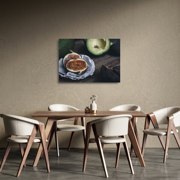 Tablou pe sticlă cu fistic și avocado (70x50 cm)