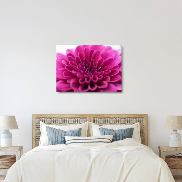 Tablou pe sticlă cu floare (70x50 cm)