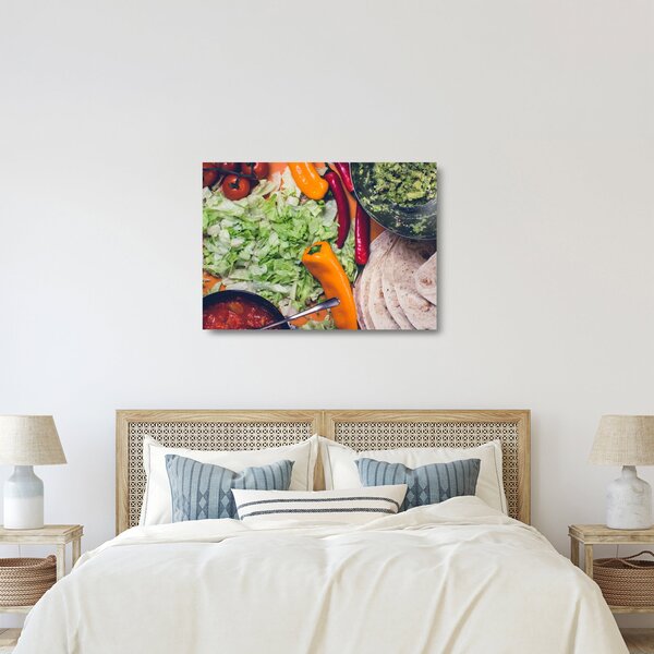 Tablou pe sticlă cu legume (70x50 cm)